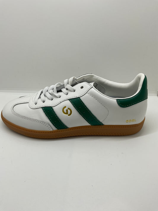 Goodsole parallel white green leather