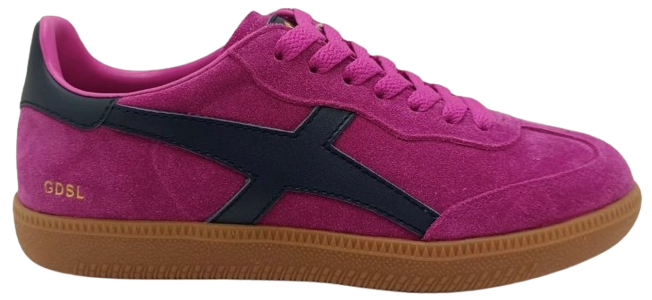 **Pre-Order** Approx. Delivery mid April - Goodsole Crossroads Suede Sneaker - Crimson/Navy