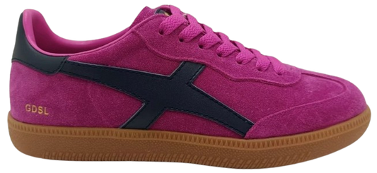 Goodsole Crossroads Suede Sneaker - Crimson/Navy