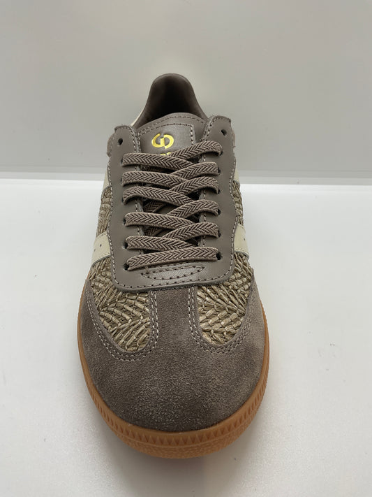 Goodsole parallel sneakers darkstone raffia