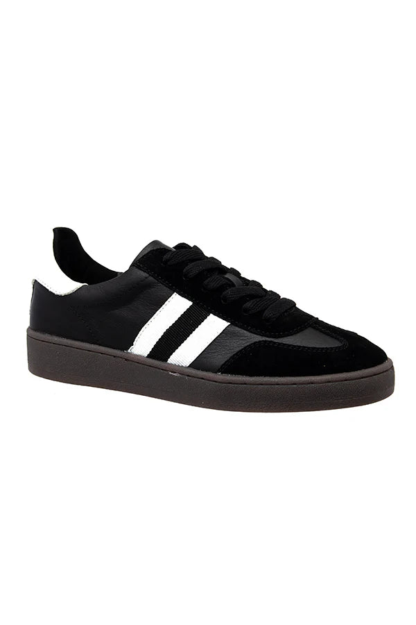 Alfie & Evie Aloha Leather Sneaker - Black/White
