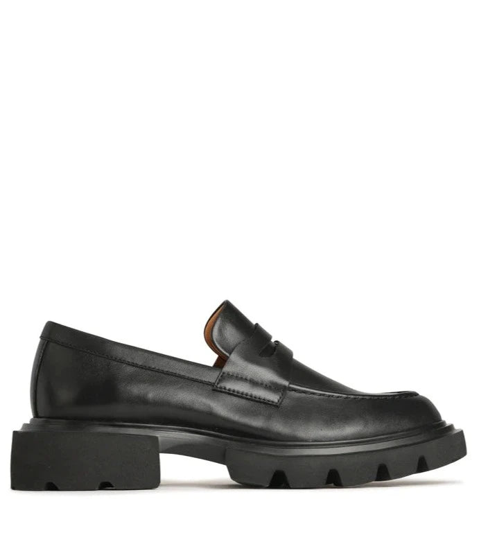EOS Ade Leather Loafer Shoes - Black
