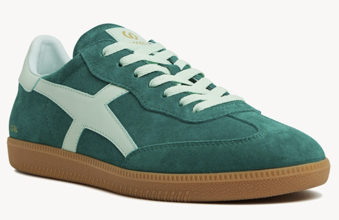 **Pre-Order** Approx. Delivery mid April - Goodsole Crossroads Suede Sneaker - Green/Mint