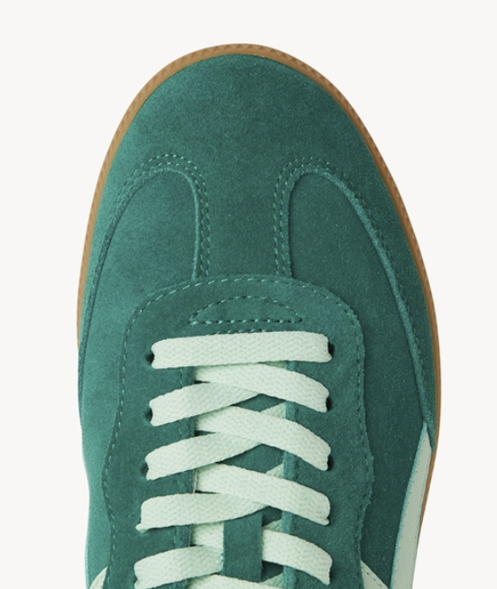 **Pre-Order** Approx. Delivery mid April - Goodsole Crossroads Suede Sneaker - Green/Mint