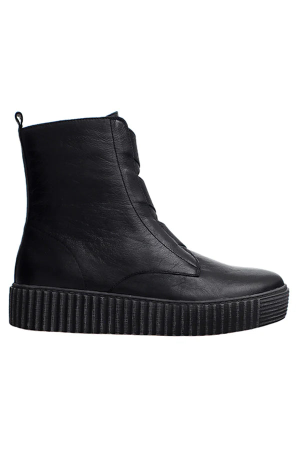 Alfie & Evie Date Leather Boot - Black