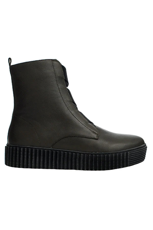 Alfie & Evie Date Leather Boot - Khaki