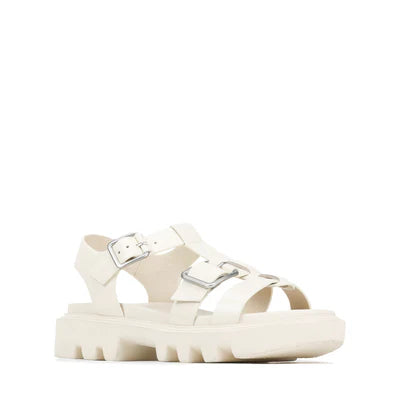 EOS Flic Leather Sandal - Bone