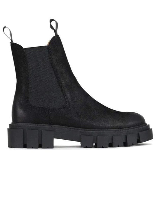 EOS Femme Nubuck Leather Boot - Black