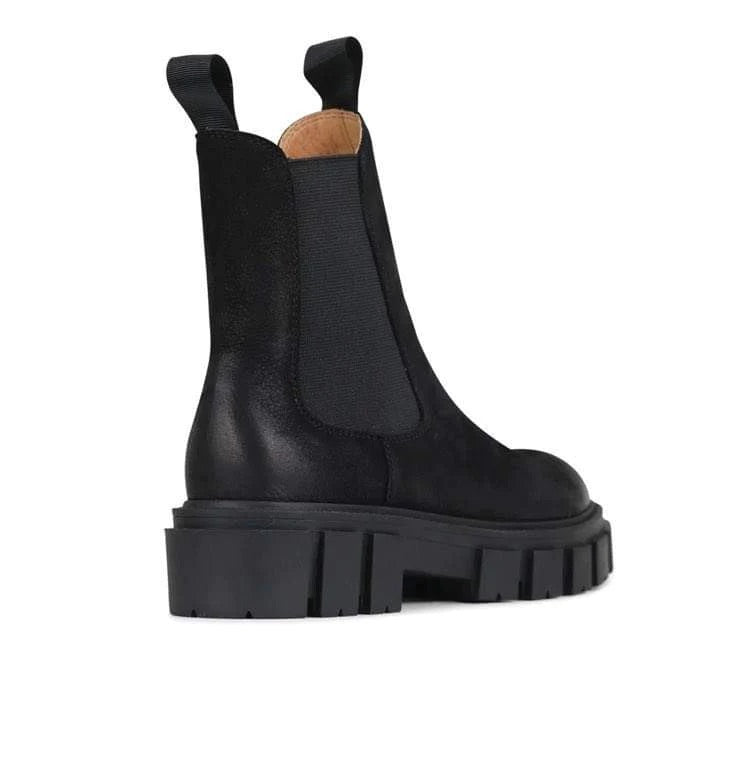 EOS Femme Nubuck Leather Boot - Black