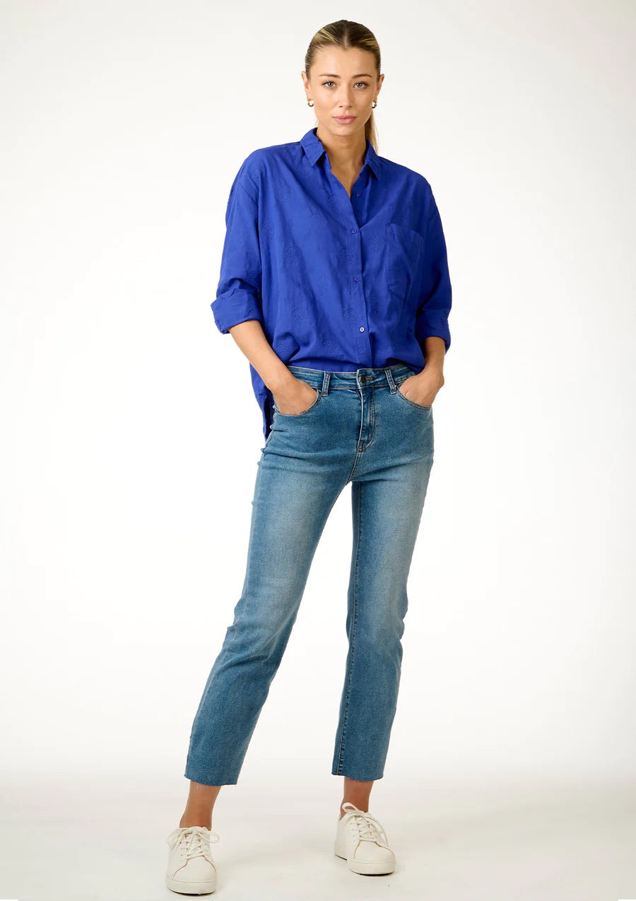 Bianco Ossi Denim Jean - Blue