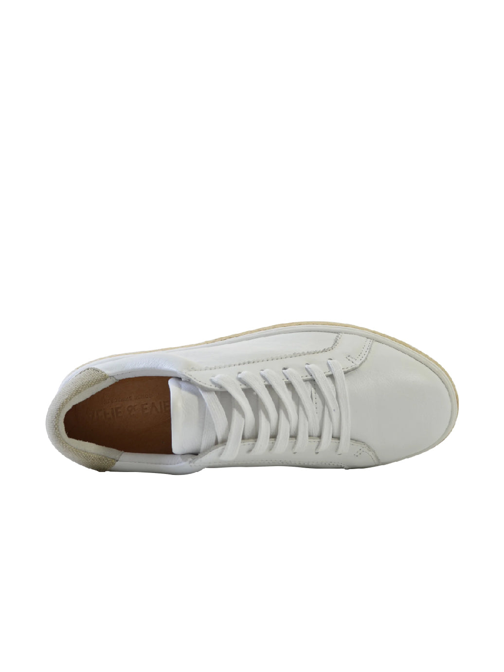 Alfie & Evie Princeton Linen Trim Sneaker - White