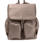 OiOi Faux Leather Nappy Backpack - sand