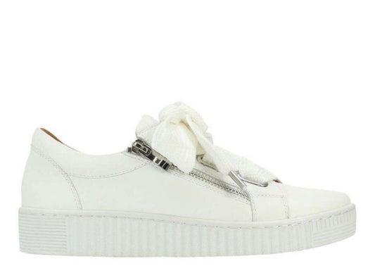 Eos Jovi Italian Leather Lace-up Shoe - White