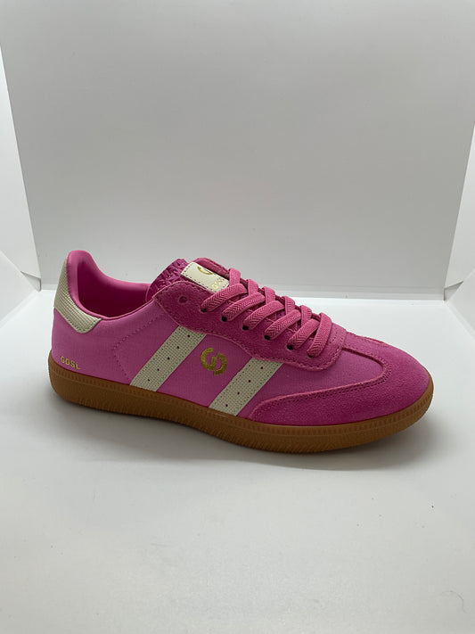 Goodsole collab sneakers charity pink canvas
