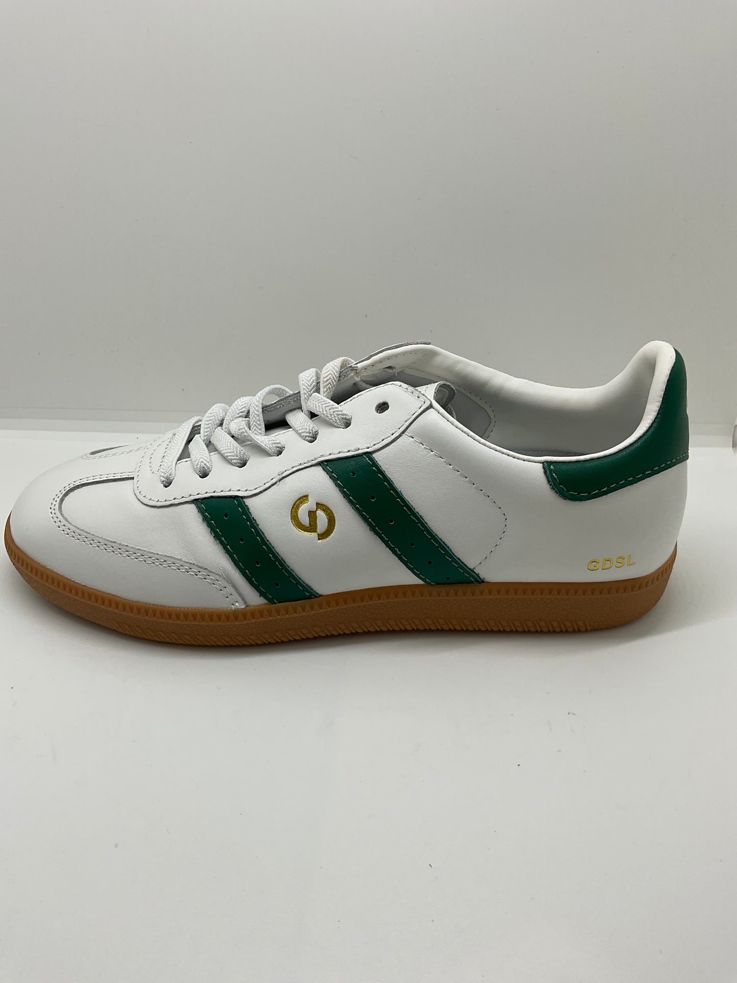 Goodsole parallel white green leather