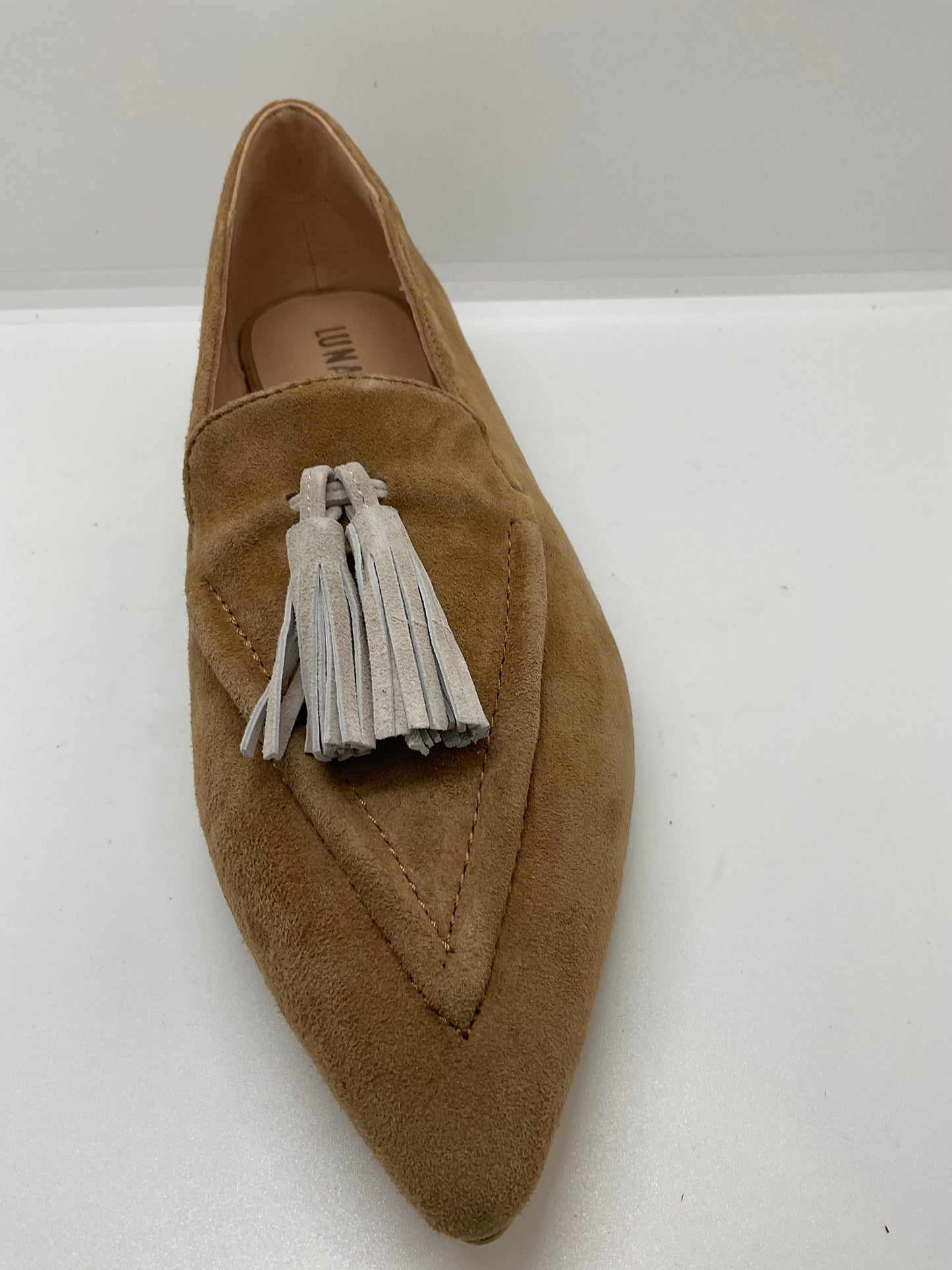 Luna sole brown  / cream suede loafers