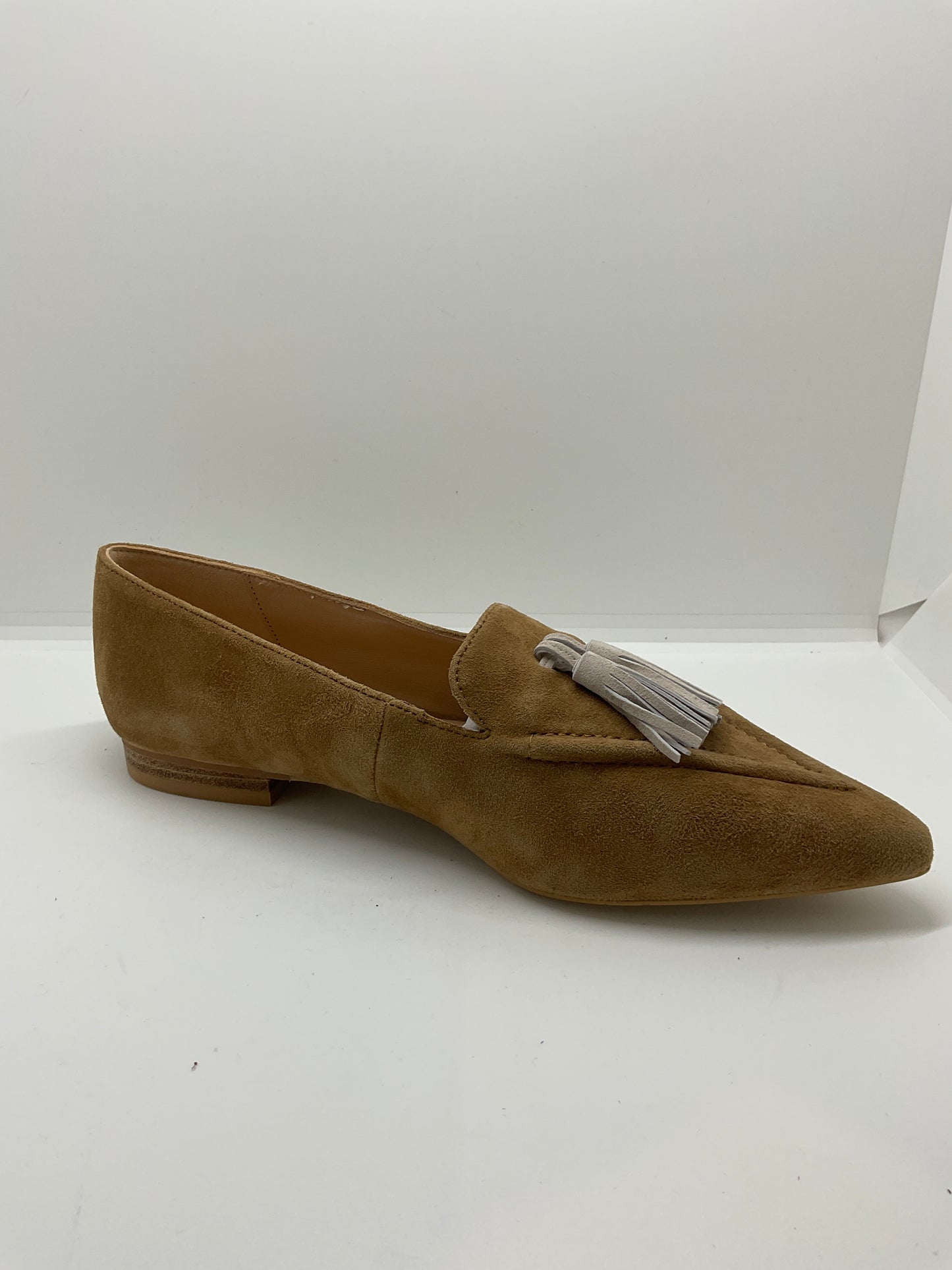 Luna sole brown  / cream suede loafers