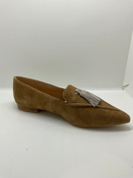 Luna sole brown  / cream suede loafers