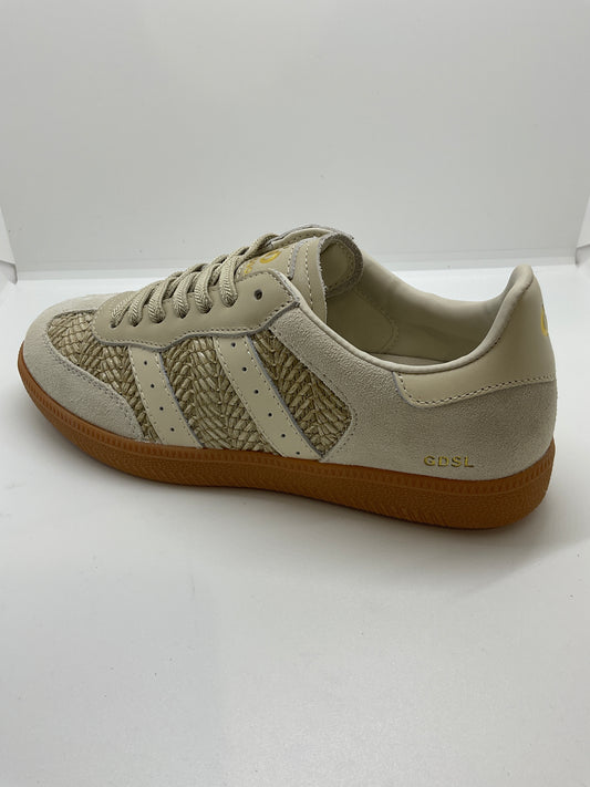 Goodsole parallel sneakers beige raffia