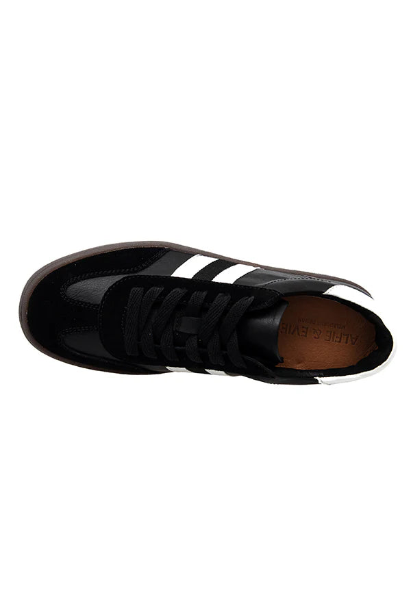 Alfie & Evie Aloha Leather Sneaker - Black/White