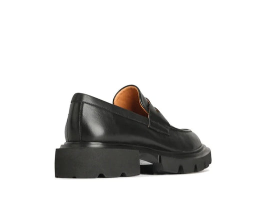 EOS Ade Leather Loafer Shoes - Black