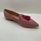 Luna sole pink / fuchsia suede loafers  ￼