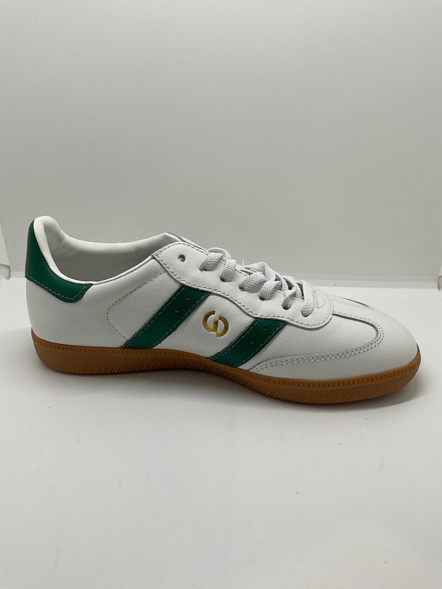 Goodsole parallel white green leather