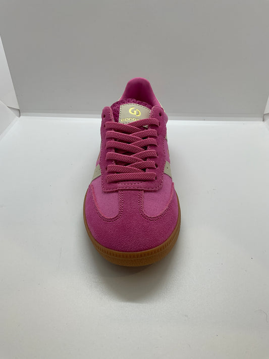 Goodsole collab sneakers charity pink canvas