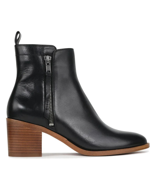 EOS Ciara Leather Ankle Boots - Black