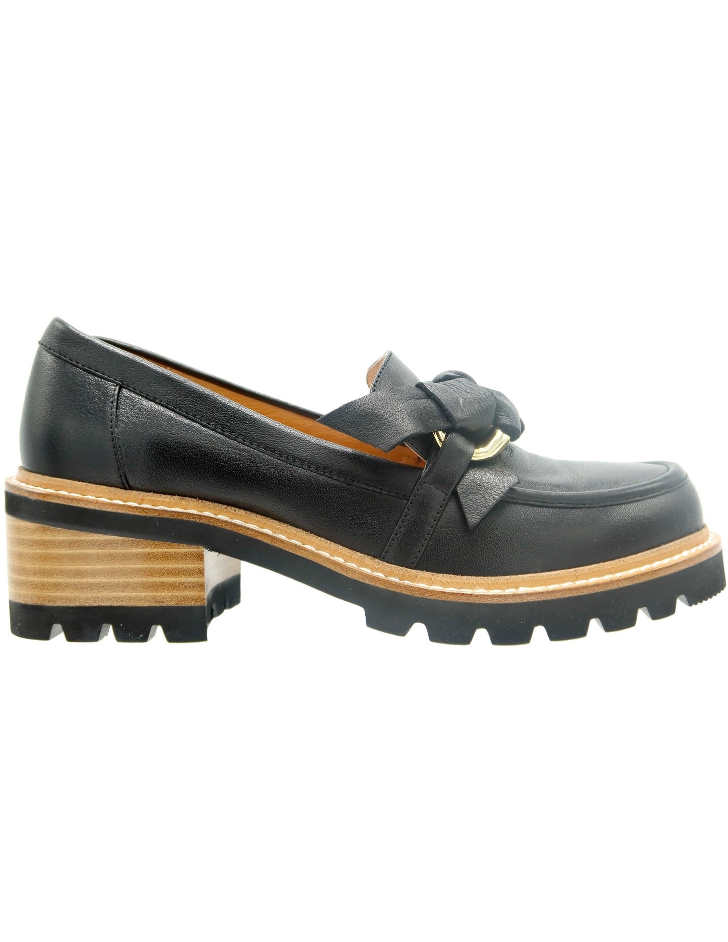 Bresley Dobbie Leather Loafer Shoe - Black