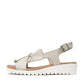 Django & Juliette Malika Leather Sandal - Almond