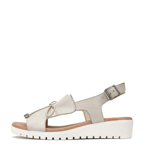 Django & Juliette Malika Leather Sandal - Almond