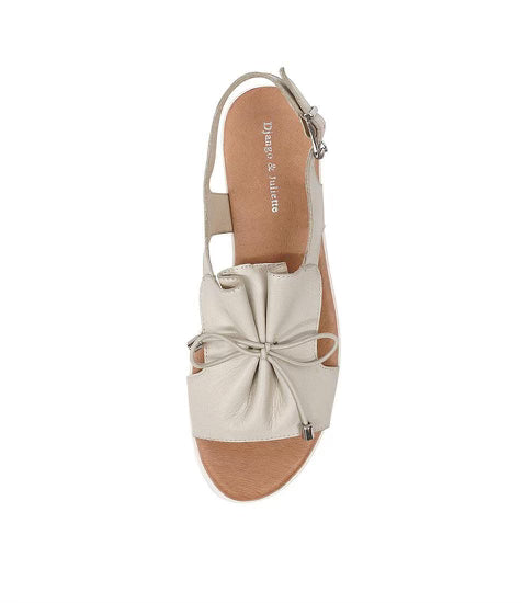 Django & Juliette Malika Leather Sandal - Almond