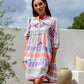 Sylvie Cotton Mediterranean Dress - White Multi