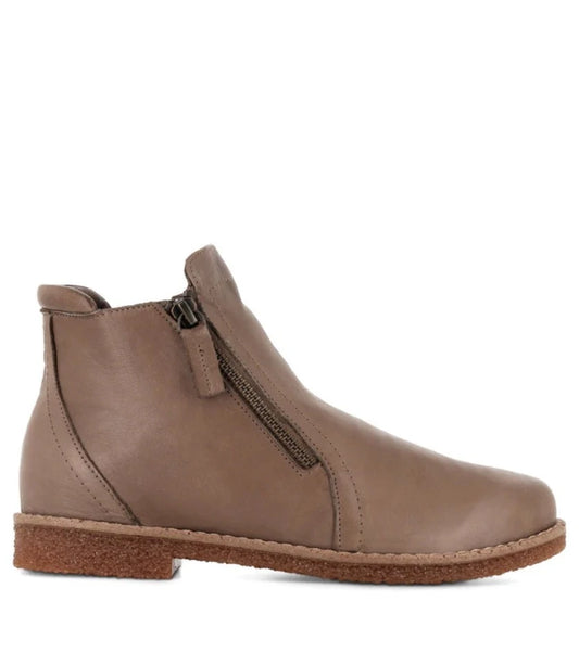 Rilassare Tallow Leather Ankle Boot - Taupe