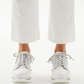 Alfie & Evie 'Hosting' Platform Leather Sneaker - White