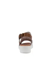 Django & Juliette Madis Leather Sandal - White/Dark Tan