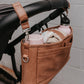 OiOi Faux Leather Stroller Organiser/Pram Caddy - Tan