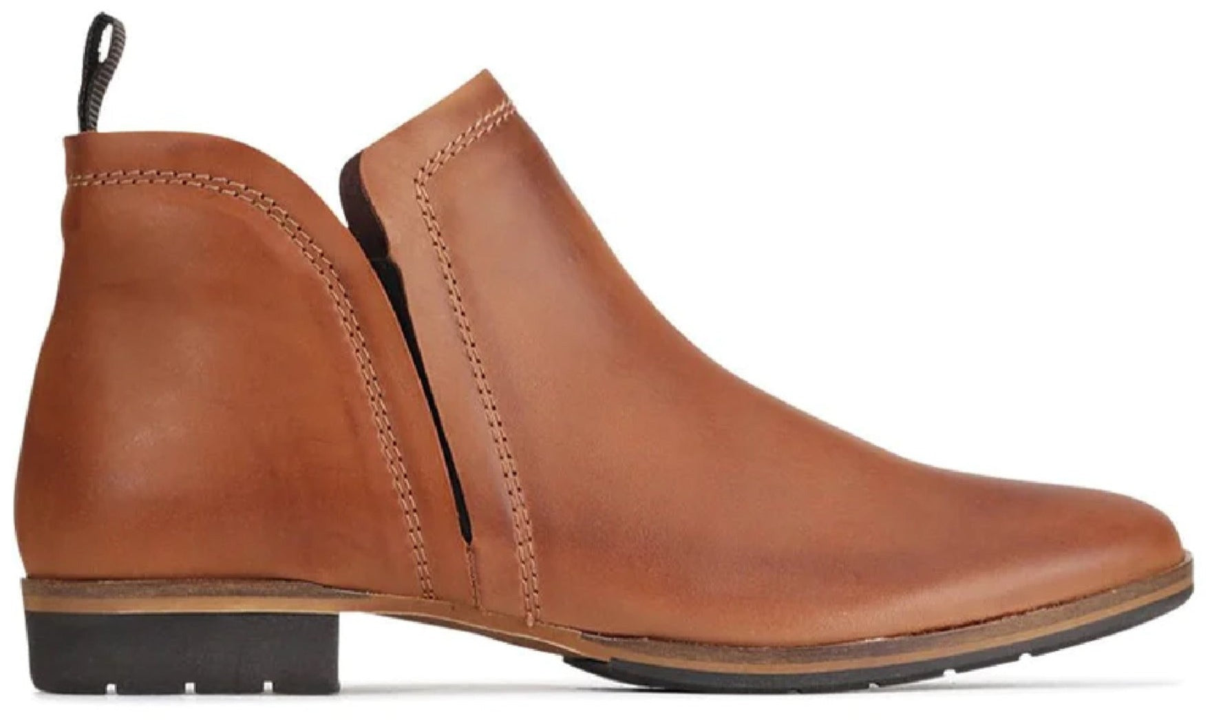 Gaid Boot Gaid Leather Low-cut Ankle Boot Brandy - EOS | by Adele Boutique